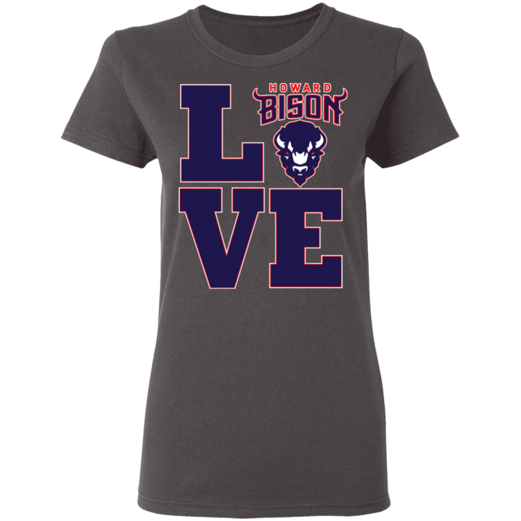 Howard BISONS - Love - Women's 5.3 oz. Tee