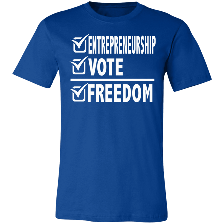 Entrepreneurship + Vote + Freedom