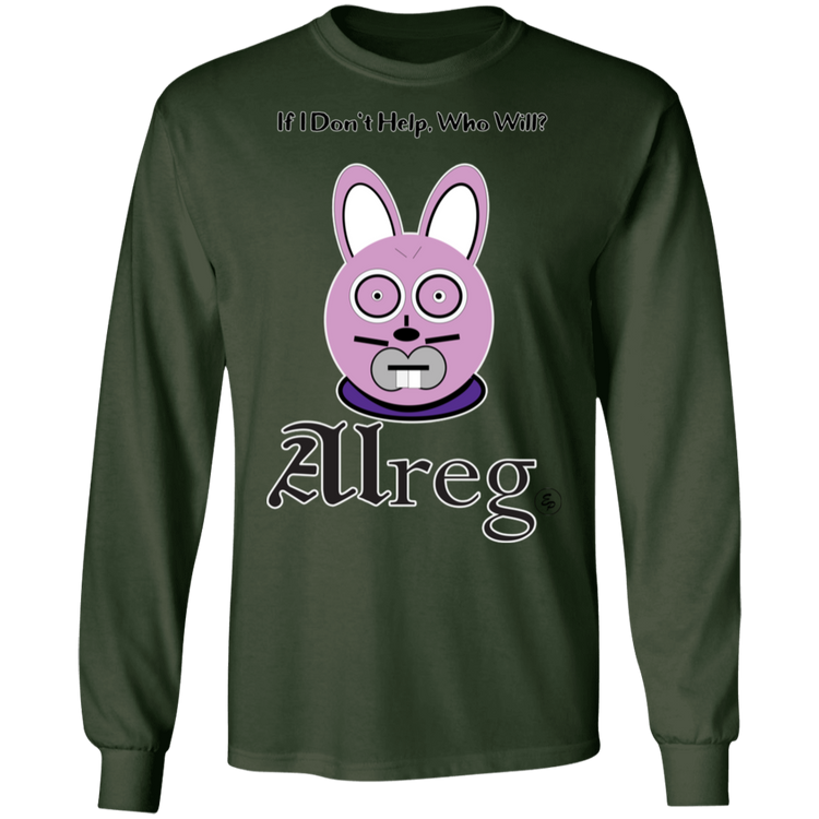 Alreg Adventures - Alreg Rabbit - If I dont help who will - Men's LS Tee