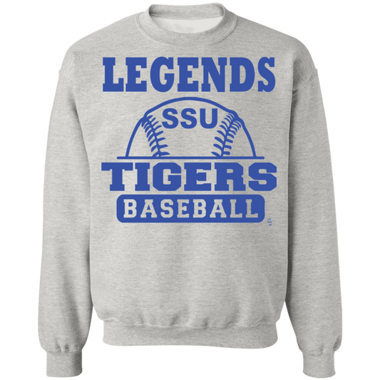 SSU - Tigers Baseball - Blue - Crewneck Pullover Sweatshirt  8 oz.