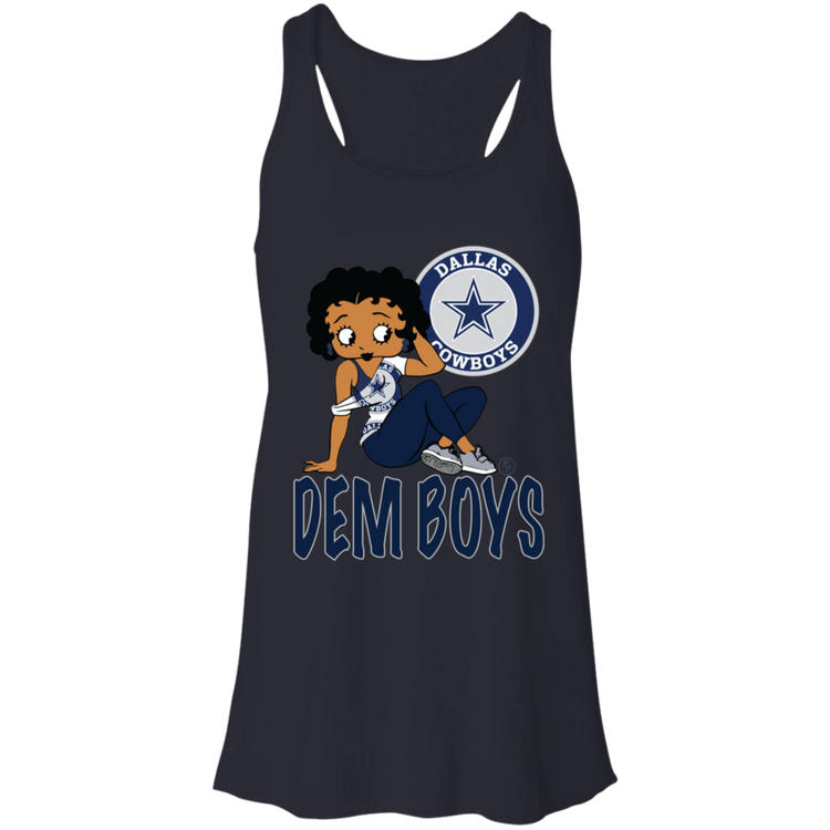 DEM Boys - Cowboys Betty - Fashion Fitted Women's Flowy Racerback Tank