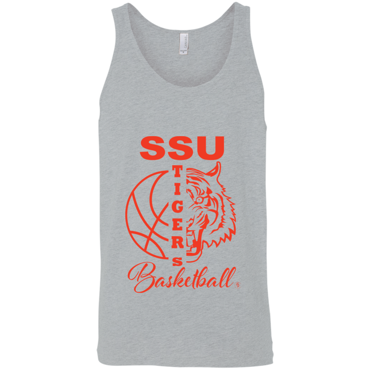 SSU - Tigers Basketball - Orange - Fashion Fitted Unisex Tank