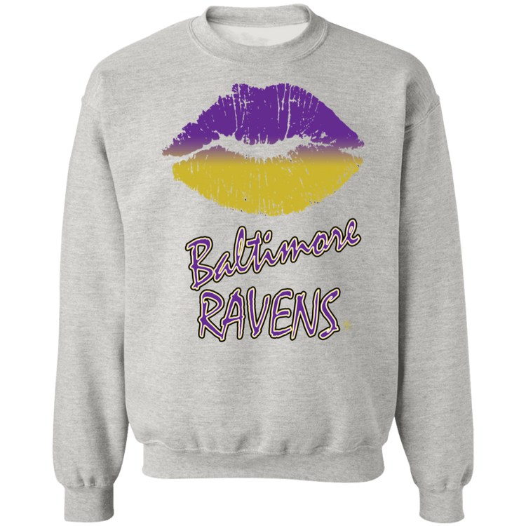 Ravens Kiss - Crewneck Pullover Sweatshirt