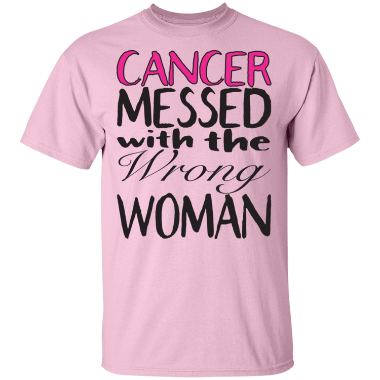 Breast Cancer Messed With The Wrong Woman - Men's Tee