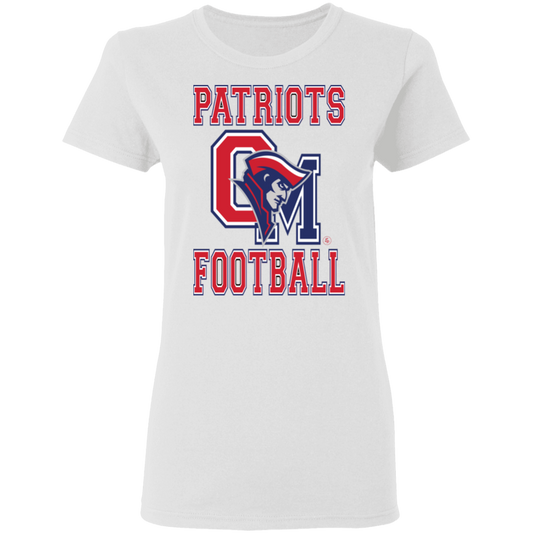 OM Patriots Football - Women's 5.3 oz. T-Shirt
