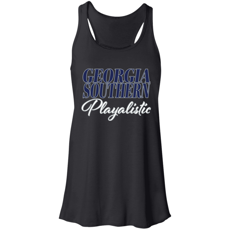 GA Southern - Southern Playalistic - Fashion Fitted Women's Flowy Racerback Tank