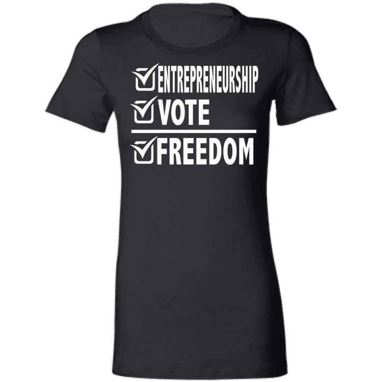 Entrepreneurship + Vote + Freedom