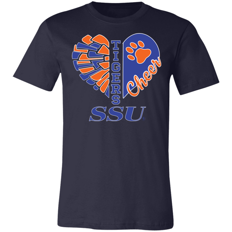 SSU - Tigers Cheer - Fashion Fitted Short-Sleeve T-Shirt