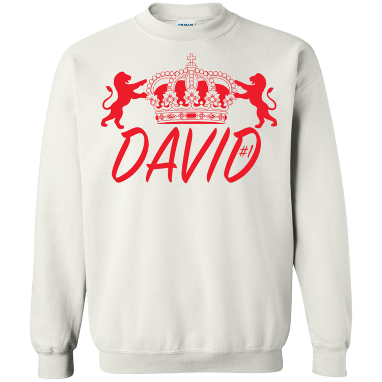 King David Red - Men's Crewneck Pullover Sweatshirt