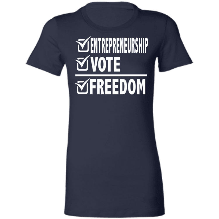 Entrepreneurship + Vote + Freedom