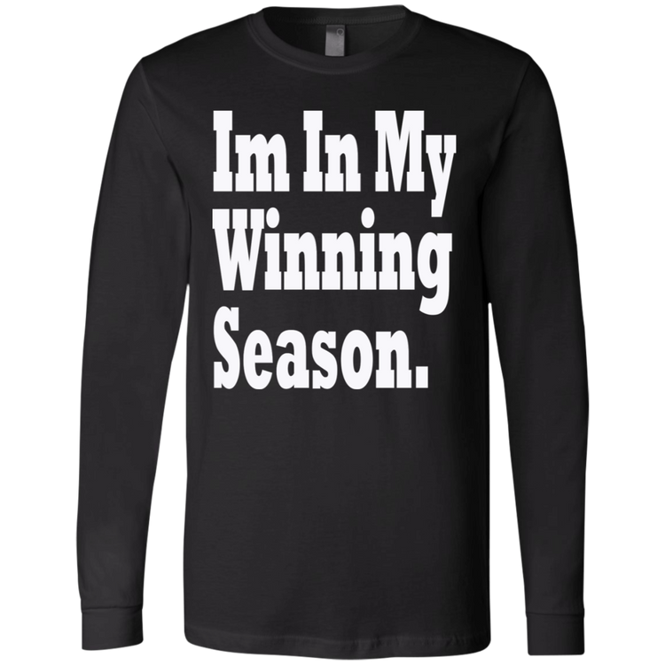 Im In My Winning Season White - Black Label Men's LS T-Shirt