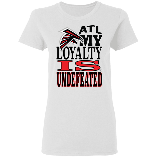 ATL Falcons Undefeated Loyalty - Women's 5.3 oz. Tee