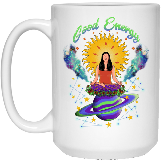 Good Energy - 21504 15 oz. White Mug