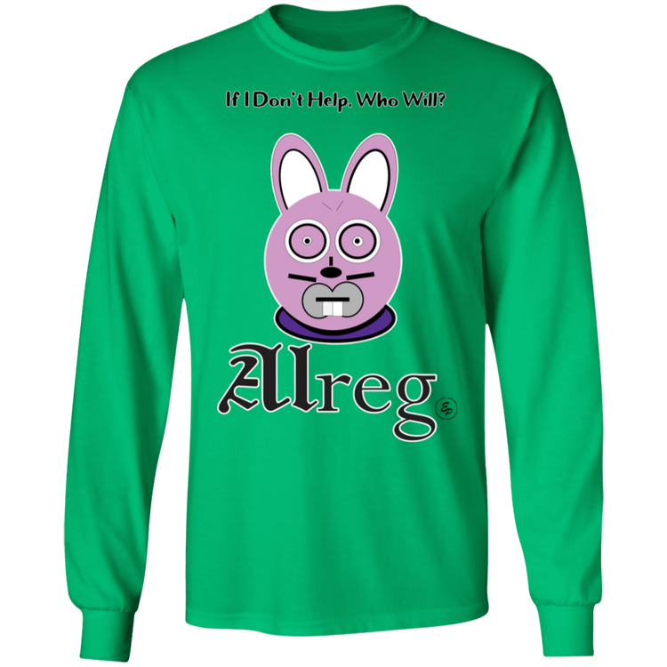 Alreg Adventures - Alreg Rabbit - If I dont help who will - Men's LS Tee