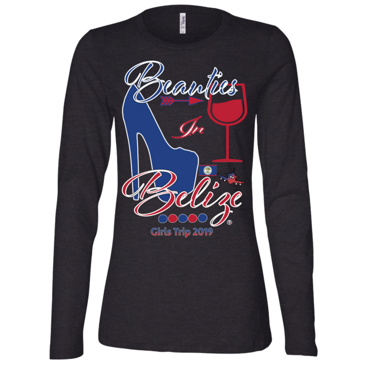 Beauties In Belize - Fitted Women's LS Missy Fit T-Shirt