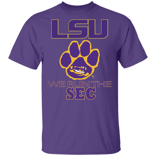 LSU - We Run The SEC - Unisex  5.3 oz. T-Shirt