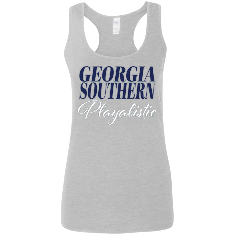 GA Southern - Southern Playalistic - Women's Softstyle Racerback Tank