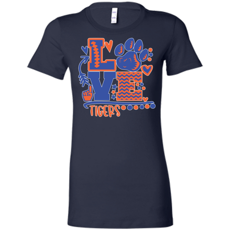 SSU - Love Tigers - Fashion Fitted Women's Favorite T-Shirt