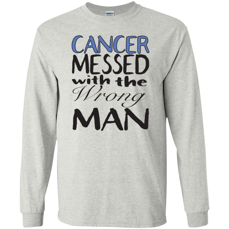 Prostate Cancer Wrong Man - Men's LS Tee