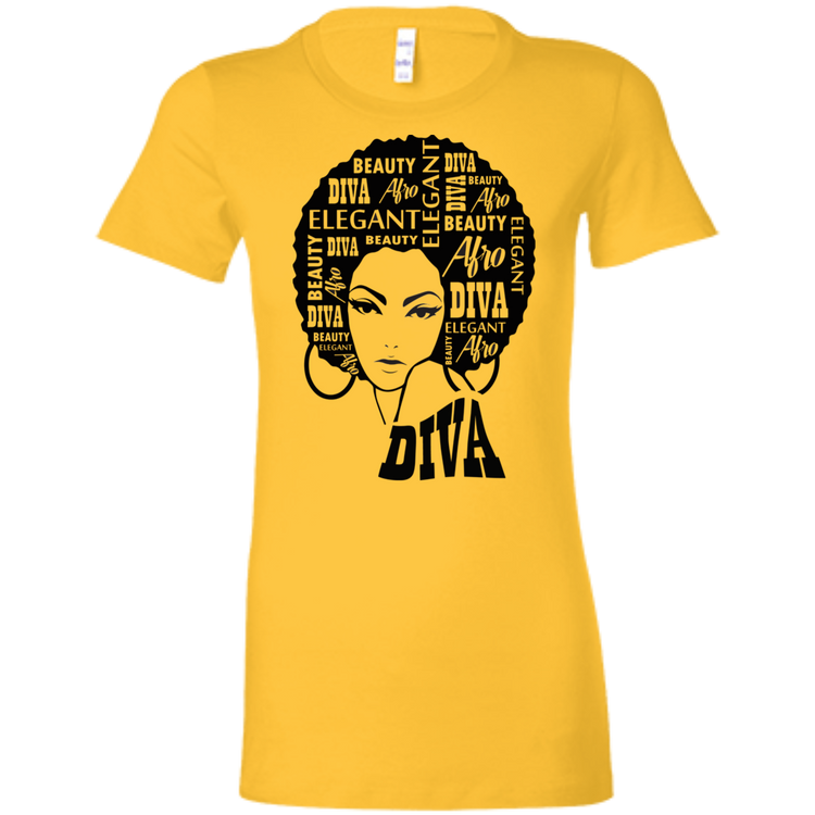 Afro Diva - Fashion Fitted Women's Favorite T-Shirt