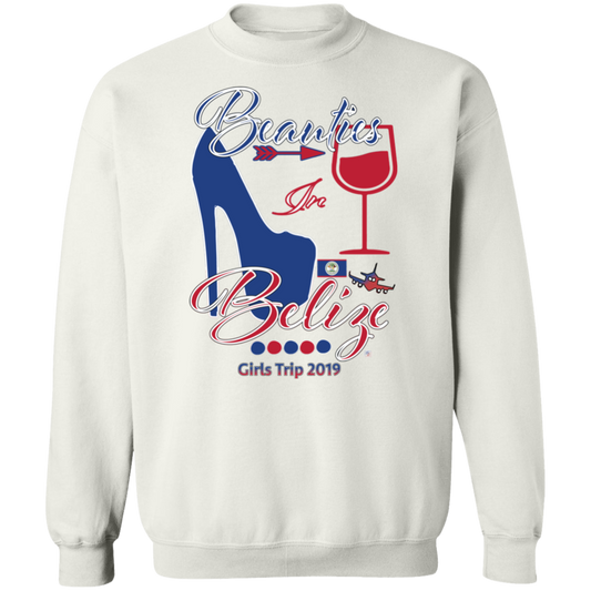 Beauties In Belize - Crewneck Pullover Sweatshirt