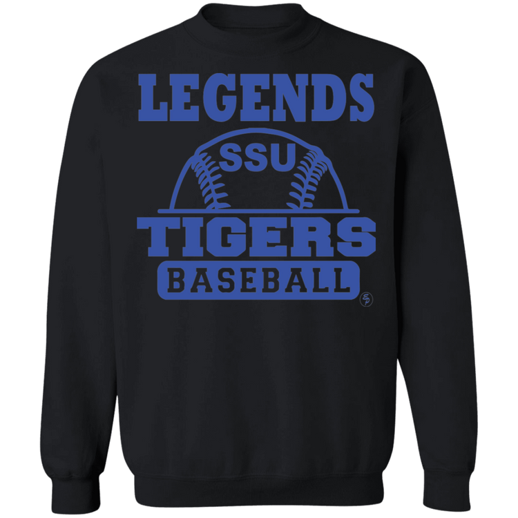 SSU - Tigers Baseball - Blue - Crewneck Pullover Sweatshirt  8 oz.