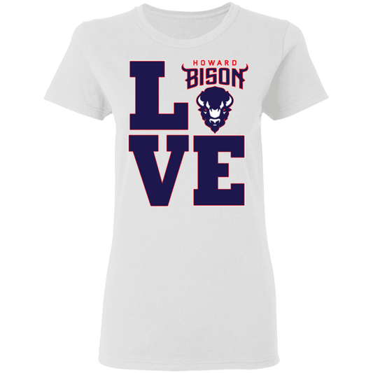 Howard BISONS - Love - Women's 5.3 oz. Tee