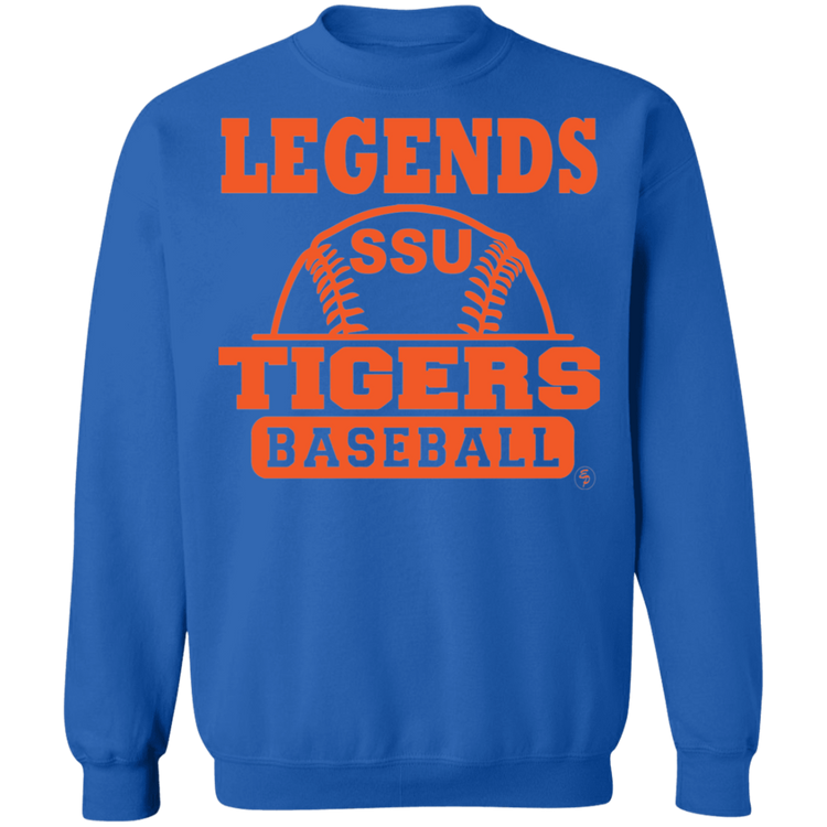 SSU - Tigers Baseball - Orange - Crewneck Pullover Sweatshirt  8 oz.