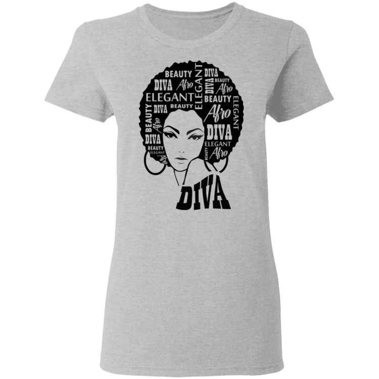 Afro Diva - Women's 5.3 oz. Tee