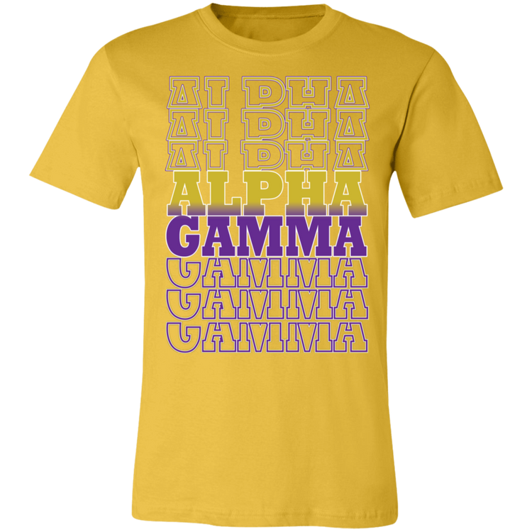 ALPHA GAMMA - ALPHA GAMMA - ALPHA GAMMA - Fitted Unisex T-Shirt