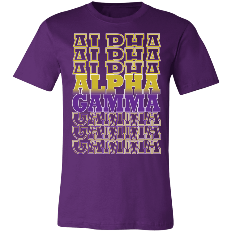 ALPHA GAMMA - ALPHA GAMMA - ALPHA GAMMA - Fitted Unisex T-Shirt