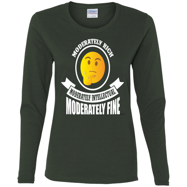 Moderately Rich - Intellectual - Fine - Women's LS Tee