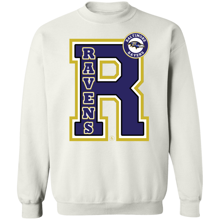 Big R - Ravens Fan - Crewneck Pullover Sweatshirt  8 oz.