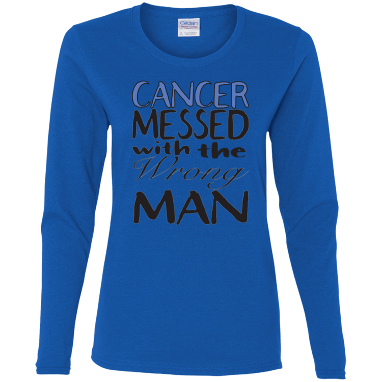 Prostate Cancer Wrong Man - Women's LS Tee