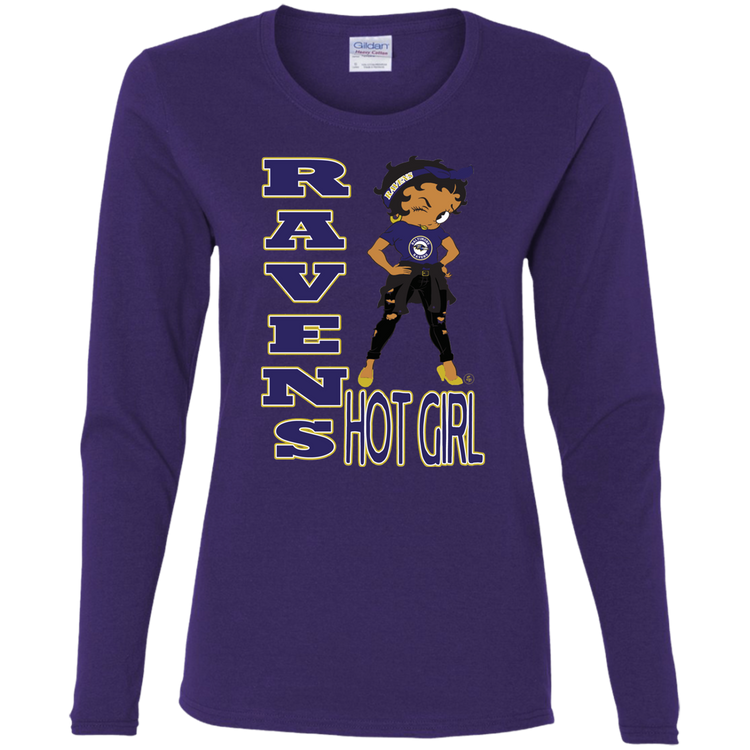 Ravens Hot Girl - Women's LS Tee