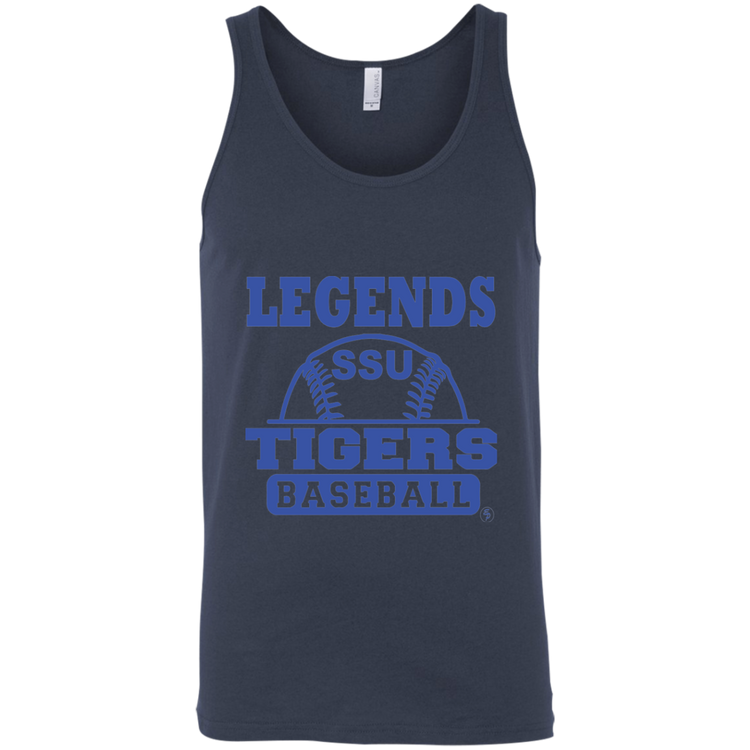 SSU - Tigers Baseball - Blue - Fashion Fitted Unisex Tank