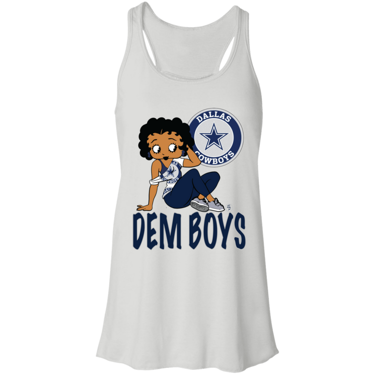 DEM Boys - Cowboys Betty - Fashion Fitted Women's Flowy Racerback Tank