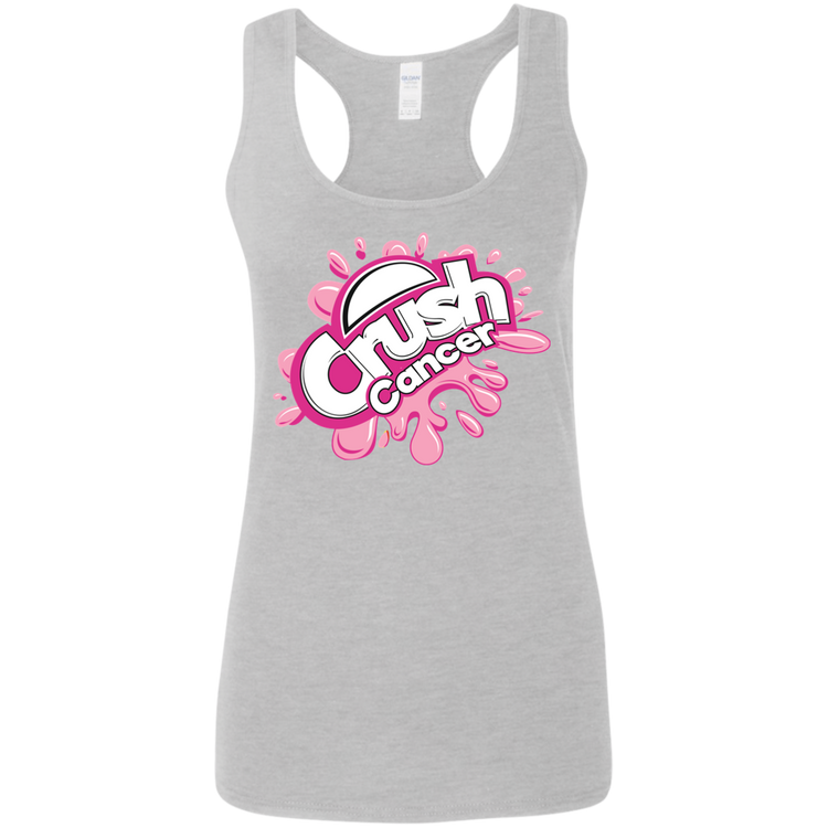 Crush-Breast Cancer - Women's Softstyle Racerback Tank