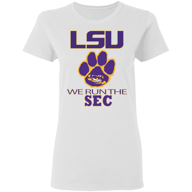 LSU - We Run The SEC - Women's 5.3 oz. Tee