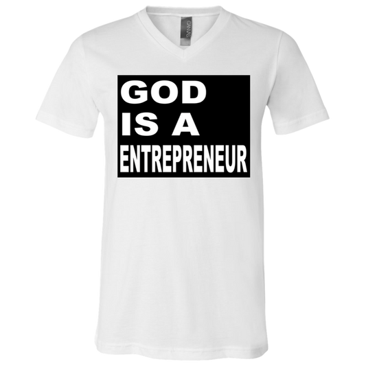 God Is A - Entrepreneur - White - Unisex Neck T-Shirt