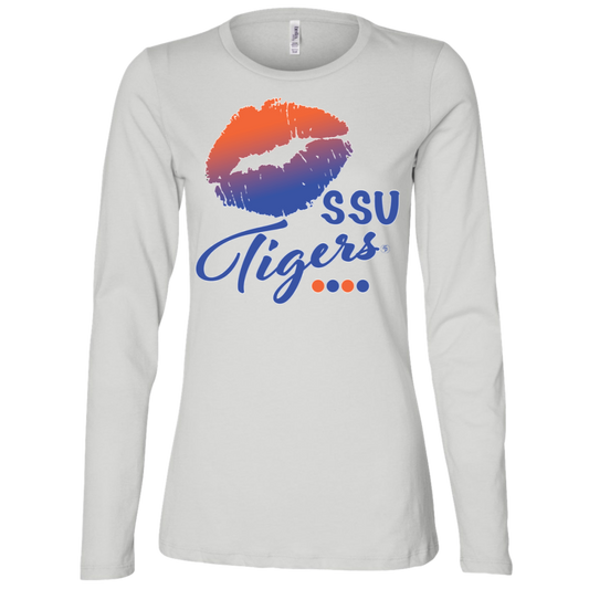 SSU - Tigers Kisses - Fashion Fitted Women's Jersey LS Missy Fit