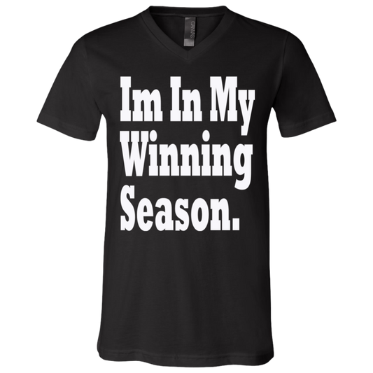 Im In My Winning Season White - Black Label Unisex Neck T-Shirt