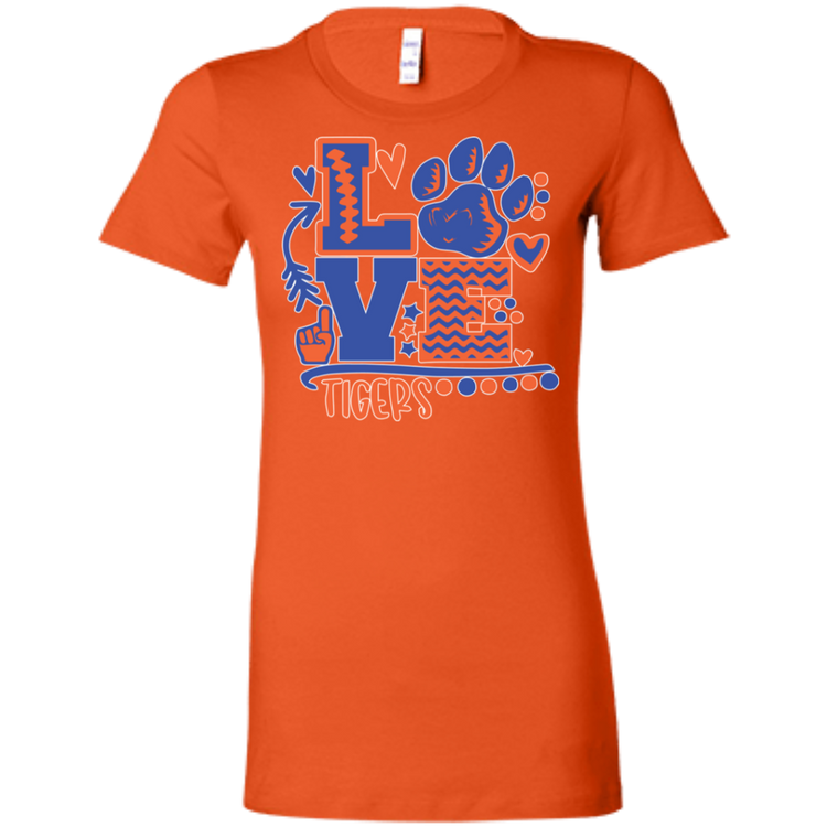 SSU - Love Tigers - Fashion Fitted Women's Favorite T-Shirt