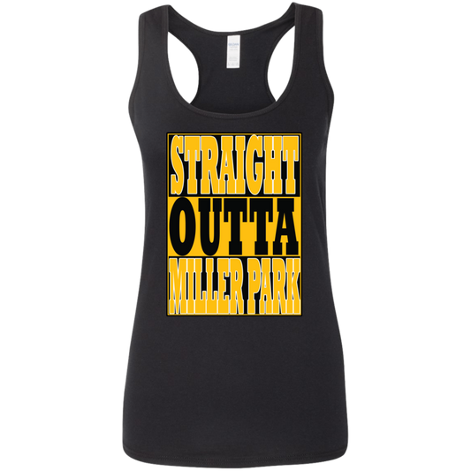 Straight Outta Miller Park - Women's Softstyle Racerback Tank