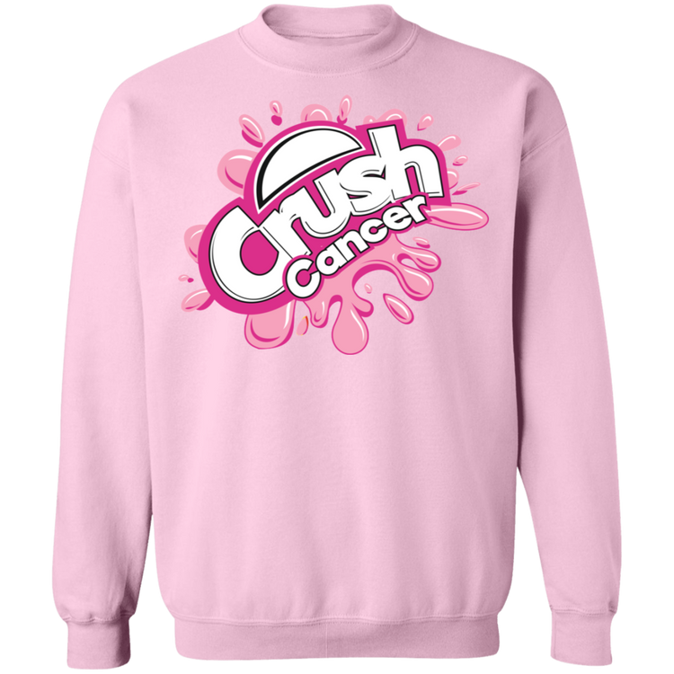 Crush-Breast Cancer - Crewneck Pullover Sweatshirt  8 oz.