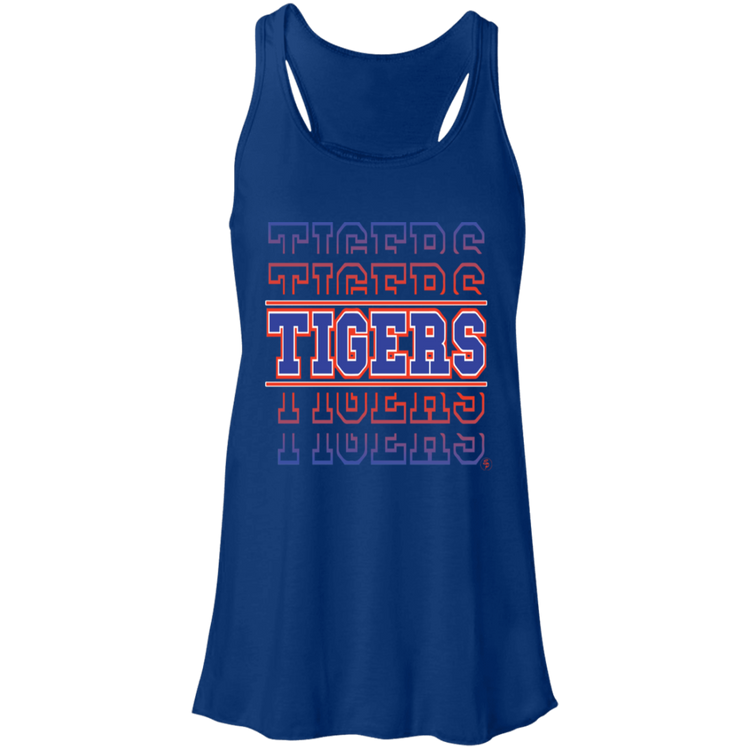 SSU - Tigers - Tigers - Tigers - Fashion Fitted Women's Flowy Racerback Tank