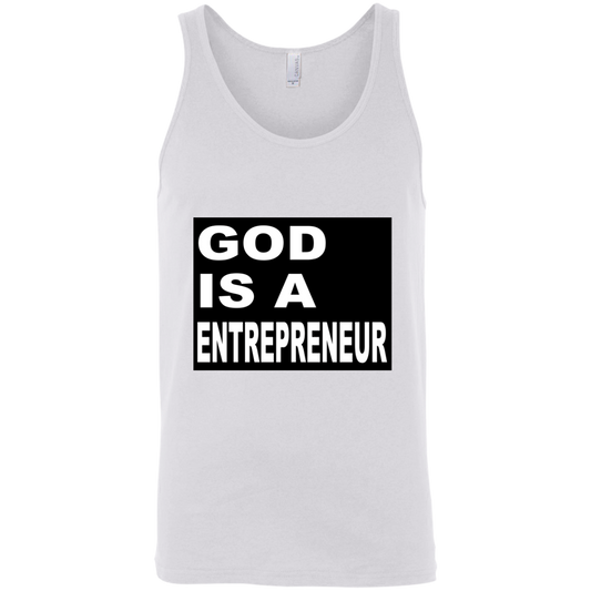 God Is A - Entrepreneur - White - Unisex Tank