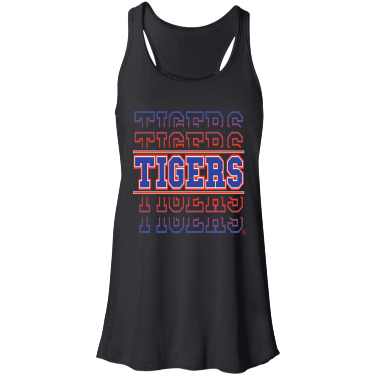 SSU - Tigers - Tigers - Tigers - Fashion Fitted Women's Flowy Racerback Tank