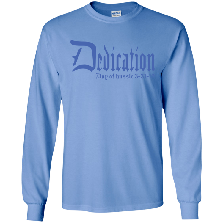 Dedication - Day of Hussle - Blue - Men's LS Tee