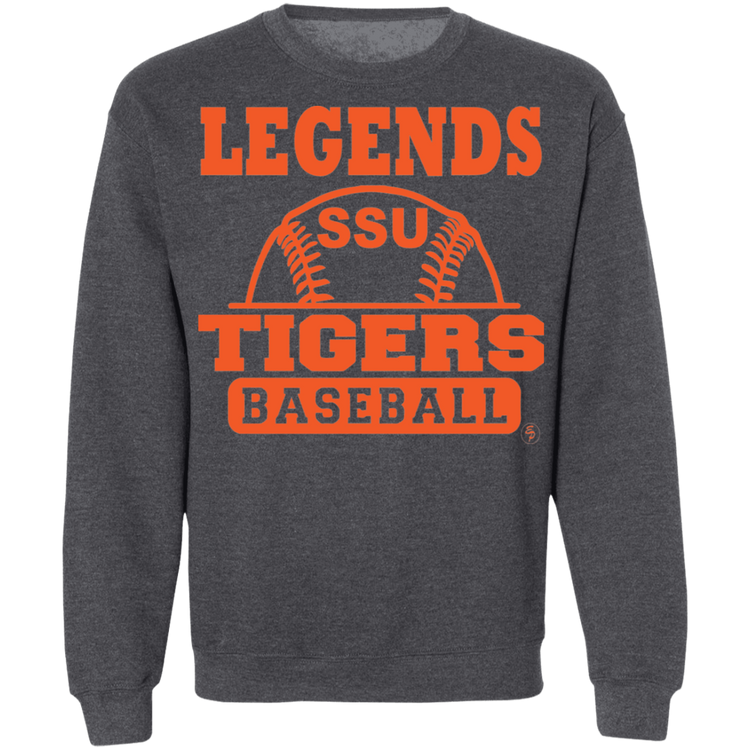 SSU - Tigers Baseball - Orange - Crewneck Pullover Sweatshirt  8 oz.